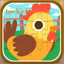Chicken family Jigsaw puzzle 4 kids icon