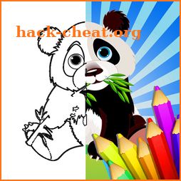 children coloring game icon