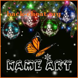 Christmas Card Name Art Maker icon