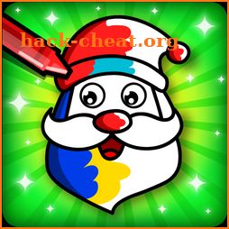 Christmas Coloring Book & Games for kids & family icon