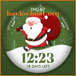 Christmas countdown watch face icon
