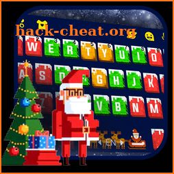 Christmas Digital Pixel Keyboard Theme icon