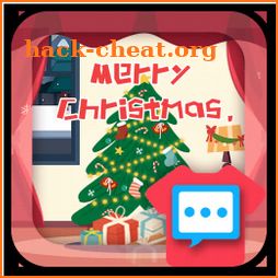 Christmas Night skin 2018 for Handcent Next SMS icon