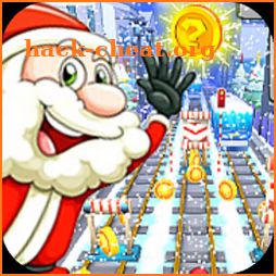 Christmas Santa Snow Subway icon