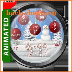 Christmas Snow HD Watch Face Widget Live Wallpaper icon