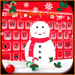 Christmas Snowman Keyboard Background icon