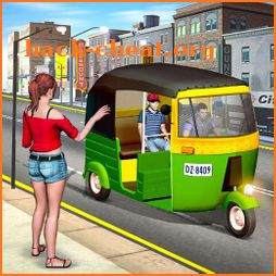 City Auto Rickshaw Tuk Tuk Driver icon
