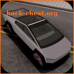 City Driving Tesla Cybertruck Eco SUV icon