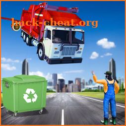 City Flying Garbage Truck driving simulator Game icon