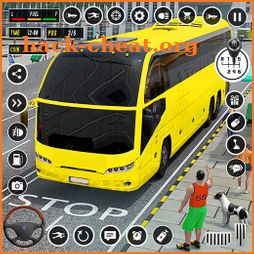 City Passenger Coach Bus Drive icon