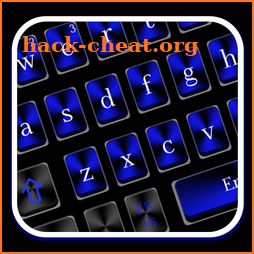 Classic Black Blue Keyboard icon