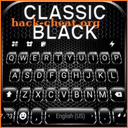 Classic Black Keyboard Background icon