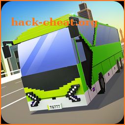 Coach Bus Driving Simulator: Blocky City 2018 icon