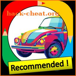 Color by Number - car - Pixel Art icon