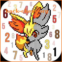 Color By Number Pixel Art Pokemon icon