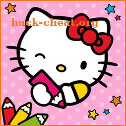 Color by Number with Hello Kitty icon