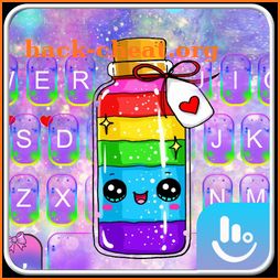 Color Cute Rainbow Wishing Bottle Keyboard Theme icon