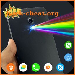 Color Flash Light alert on Call and SMS, Torch LED icon