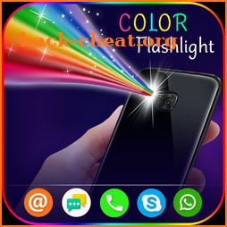 Color Flashlight : Torch LED Flash On Call & SMS icon