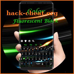 Color Fluorescent Black Keyboard  Theme icon