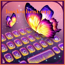 Color Shiny Butterfly Keyboard Background icon