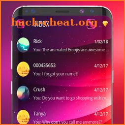 Color SMS theme to customize chat icon