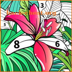 Color123 - color by number, paint coloring book icon