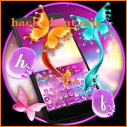 Colorful Butterfly Keyboard icon