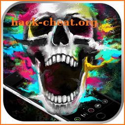 Colorful Graffiti Skull Theme icon
