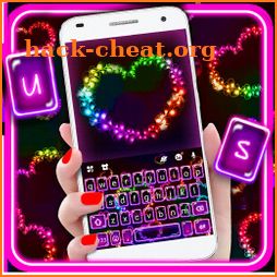 Colorful Hearts Keyboard Theme icon