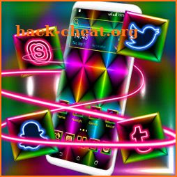 Colorful Neon Launcher Theme icon