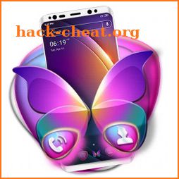 Colorful Purple Butterfly Launcher Themes icon
