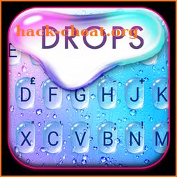 Colorful Raindrops Water Keyboard Theme icon