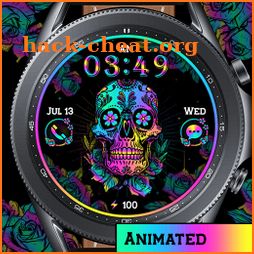 Colorful Skull_Watchface icon