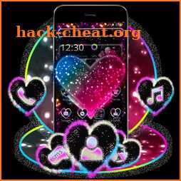Colorful Sparkling Heart Theme icon