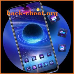 Colorful starry sky planet theme brigth star icon