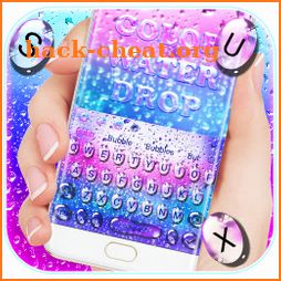 Colorful Waterdrops Keyboard Theme icon