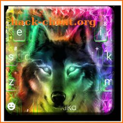 Colorful Wolf Keyboard Theme icon