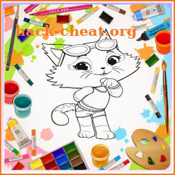 Coloring 44 cat For you icon