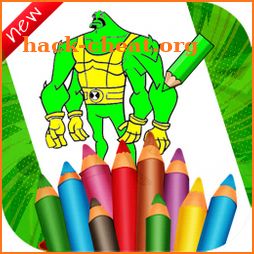 Coloring Ben Hero Cartoon icon
