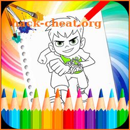Coloring Ben Ten 🎨 - Drawing Page 👾 icon
