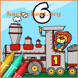 Coloring Book 6: Number Trains icon
