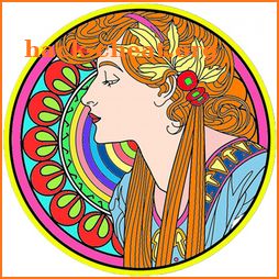 Coloring book for adults 2018- Free coloring pages icon