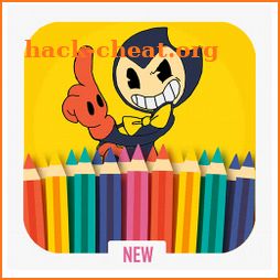 coloring book for bendy icon