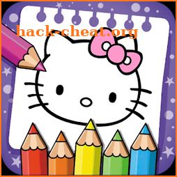 Coloring book for H-Kitty icon