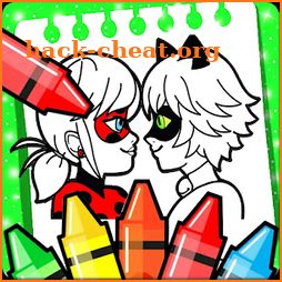 Coloring Book for Ladybug & Cat Noir icon