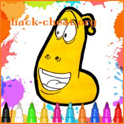 Coloring Book For larva: coloring worm game icon