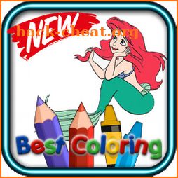 Coloring Book For Mermaid Game - Learn Painting icon