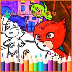 Coloring Book For Pj 2020: Fun Coloring Masks Game icon