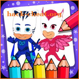 Coloring Book for PJ Heroes: coloring Masks game icon